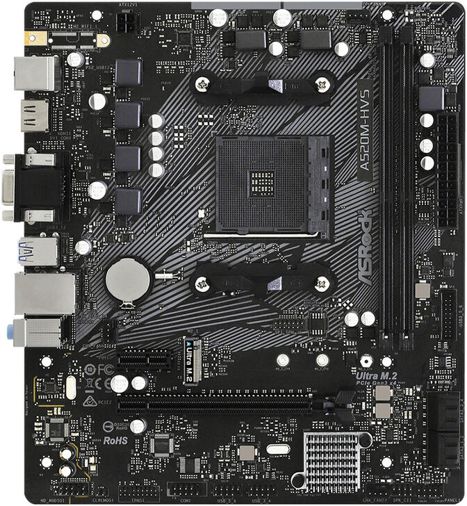 Placa Base ASRock A520M-HVS image number 1