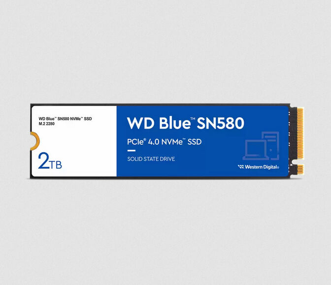 Disco SSD Western Digital Blue SN580 2TB M.2 NVMe Gen 4 (4150/4150MB/s) image number 0
