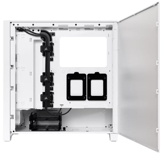 Torre ATX Corsair iCUE 4000D Airflow Blanco Cristal Templado image number 4