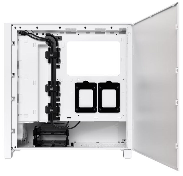 Torre ATX Corsair iCUE 4000D Airflow Blanco Cristal Templado image number 4