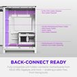Torre ATX NZXT H6 Blanca Cristal Templado image number null
