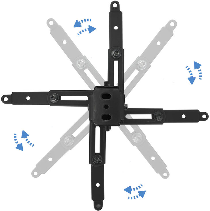 TooQ SOPORTE UNIVERSAL INCLINABLE DE TECHO PARA PROYECTOR NEGRO image number 3