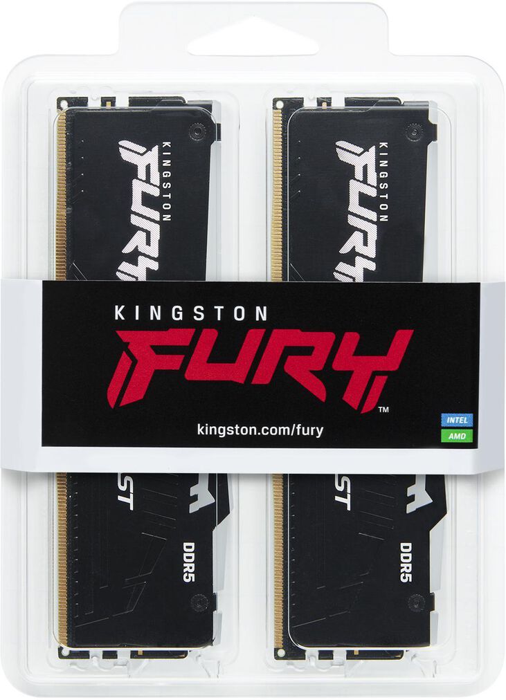 Kingston Kit 32GB (2 x 16GB) DDR5 6000MHz FURY Beast RGB EXPO Negro image number 4