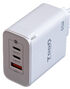 Cargador GaN Tooq 2xUSB-C/PD 65W + USB-A/QC 65W image number null