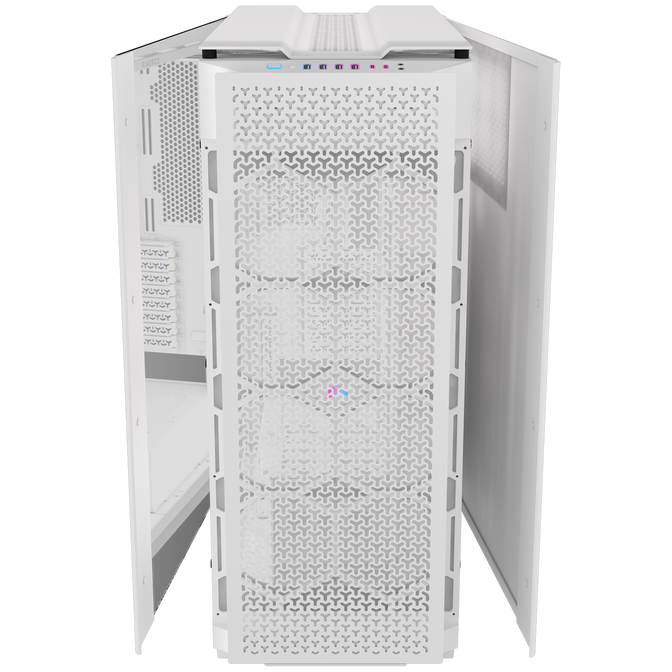 Torre E-ATX Corsair 9000D RGB Airflow Blanca Cristal Templado image number 12