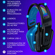 Auriculares Logitech G535 Lightspeed Wireless Negro/Azul image number null