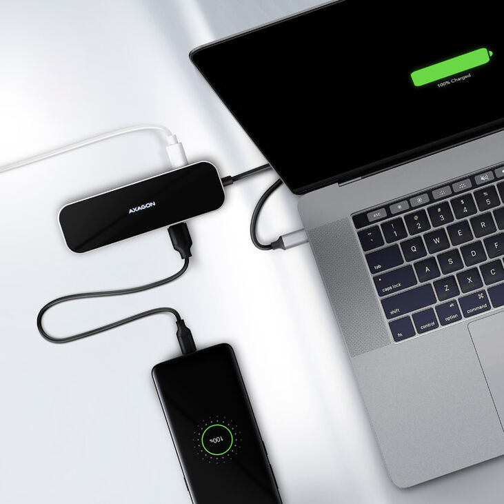 Multiport-Hub AXAGON HMC-6GL USB-Hub, 3x USB-3.0, 1x RJ-45, 1x HDMI image number 1