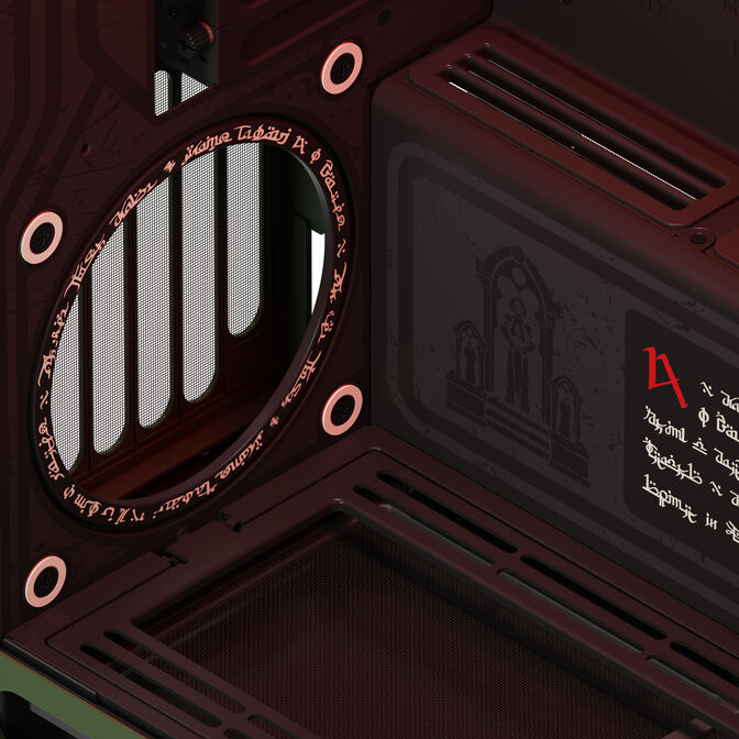 Caja ATX HAVN HS 420 Base Negro DOOM The Dark Ages Limited Edition image number 17