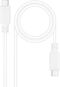 Cable USB 2.0 3A Nanocable USB-C M/M 1.5 M Blanco