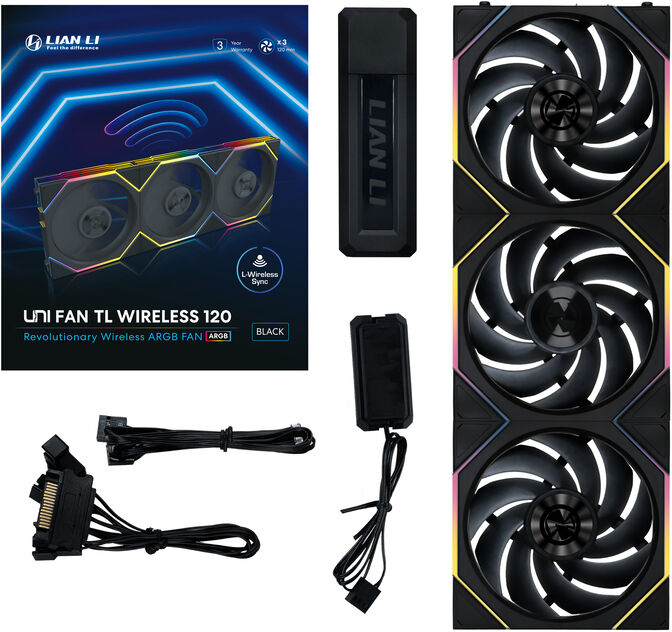 Ventilador Lian Li UNI FAN TL120 Wireless RGB PWM Negro 120mm (Pack 3) image number 8