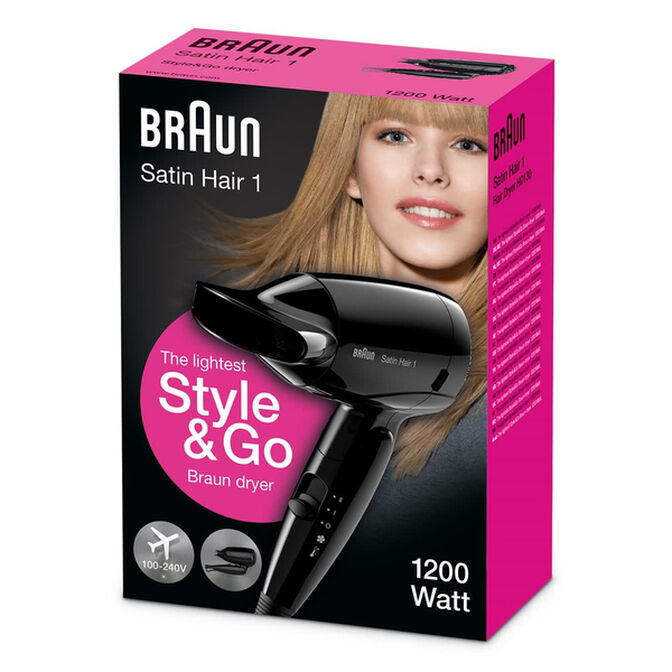Secador de Pelo Braun Satin Hair 1 HD130 1200W Negro image number 2