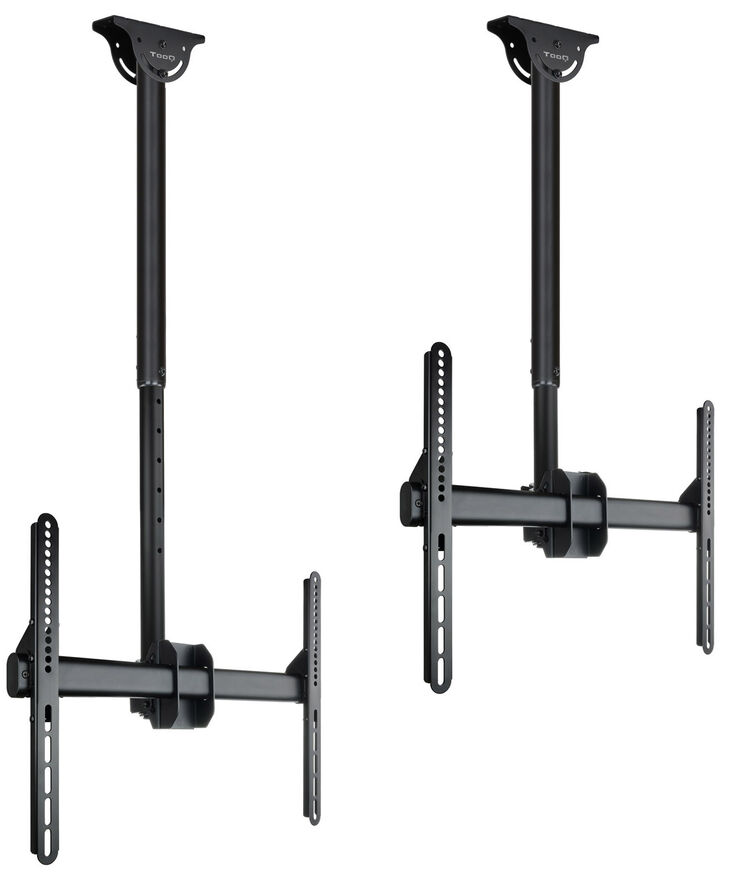 Soporte de Techo Tooq Tilt GiRatónrio e Extensível 37" a 70" Max. 50kg Negro image number 2