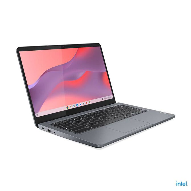 Lenovo IdeaPad Slim 3 Chrome 14IAN8 Intel Core i3 N-series i3-N305 Chromebook 35,6 cm (14") Full HD 8 GB LPDDR5-SDRAM 256 GB eMMC Wi-Fi 6E (802.11ax) ChromeOS Portugu&eacute;s Gris image number 0