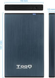 Caja Externa HDD Tooq 2.5" SATA (9,5mm) - USB 3.0/3.1 Gen 1 Azul Pac&iacute;fico image number null