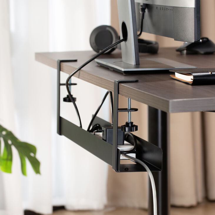 Soporte para Cables Ewent EW1548 Clamp-On Under Desk Negro image number 6