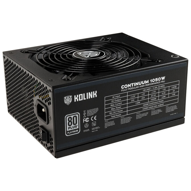 Fuente Modular Kolink Continuum 1050W 80+ Platinum image number 0