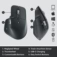 Rat&oacute;n &Oacute;ptico Logitech MX Master 3S For Business Wireless 8000DPI Graphite image number null