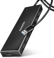 HUB USB AXAGON HUE-F7A 7x USB 3.2 Gen 1 ALU FLAT, micro USB power IN image number null