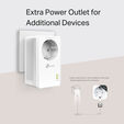PowerLine TP-Link TL-PA7017P AV1000 Homeplug AV2 Gigabit Passthrough image number null