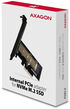 Adaptador AXAGON PCEM2-N PCIe-3.0-x4, 1x M.2/NVMe/SSD con disipador pasivo image number null