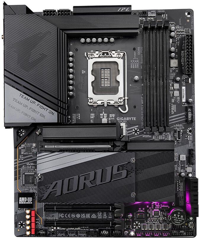 GIGABYTE Z790 AORUS ELITE X WIFI7 Placa base - Compatible con Intel 14th Gen CPUs, 16+1+2 phases VRM, up to 8266MHz DDR5 (OC), 3xPCIe 4.0 M.2, Wi-Fi 7, 2.5GbE LAN, USB 3.2 Gen 2x2 image number 1