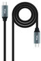 Cable USB 3.2 Gen2x2 Nanocable 20Gbps 5A/100W 4K@60Hz USB-C M/M 1 M Negro