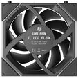 Ventilador Lian Li UNI FAN TL120 LCD FLEX Wireless Reverse Blade Negro 120mm image number null