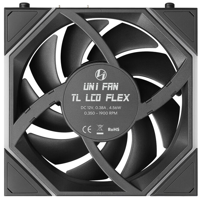 Ventilador Lian Li UNI FAN TL120 LCD FLEX Wireless Reverse Blade Negro 120mm image number 4