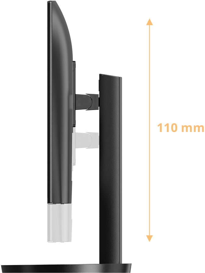 Monitor AOC 27" U27B3CF IPS 4K 60Hz USB-C (PD65W) Ajuste de altura image number 16