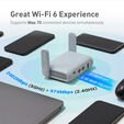 Router de Viagem GL.iNet GL-MT3000 Beryl AX Wireless AX3000 Wi-Fi 6 Dual Band image number null