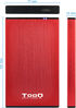 Caja Externa HDD Tooq 2.5" SATA (9,5mm) - USB 3.0/3.1 Gen 1 Rojo Metalizado image number null