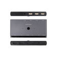 Switch Conmutador KVM Nanocable 2x USB-C a 3xUSB-A+2xPD+HDMI+DP+Audio image number null