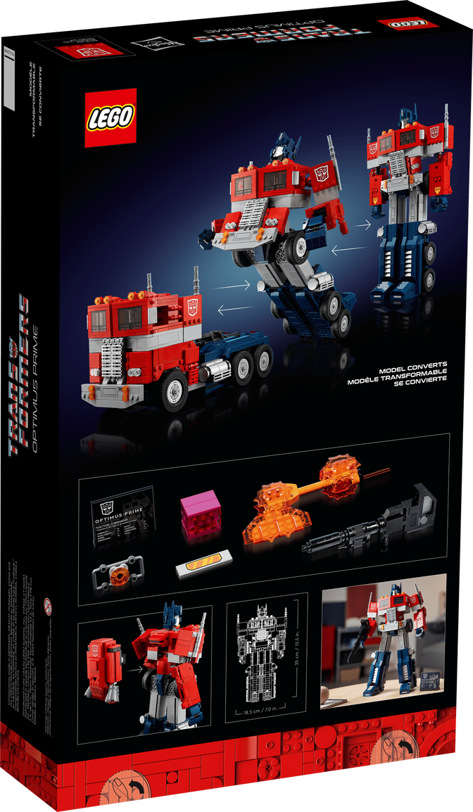 LEGO Icons: Optimus Prime, 1508 Piezas (10302) image number 1
