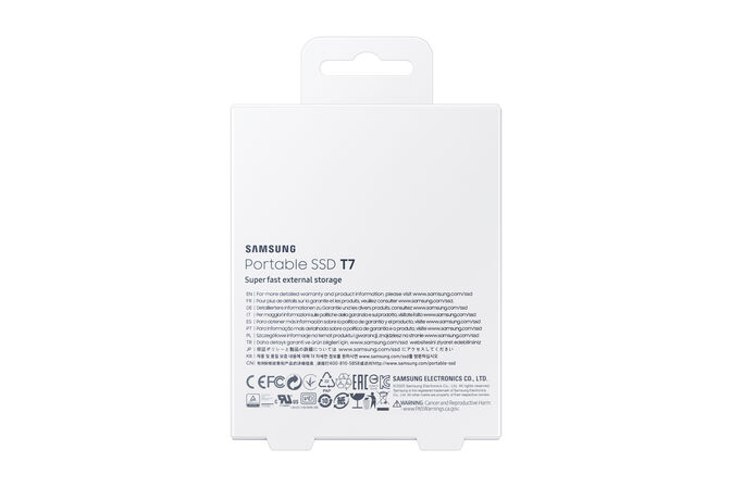 SSD Externo Samsung T7 1TB USB3.2 Gen2 Negro (1050/1000MB/s) image number 8