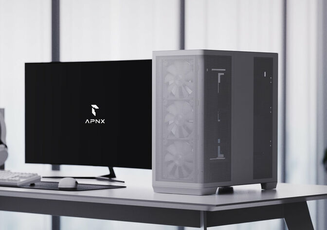 Caja ATX APNX Creator C1 Blanco image number 2