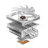 Ventilador CPU Jonsbo HX6200D Blanco - 120mm (LGA 1700) image number null
