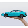 Coche Modelo Xiaomi SU7 1/18 Die-cast Azul Aguamarina image number null