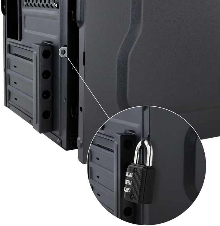 TooQ TQC-4735U3C-B carcasa de ordenador Mini Tower Negro 500 W image number 4