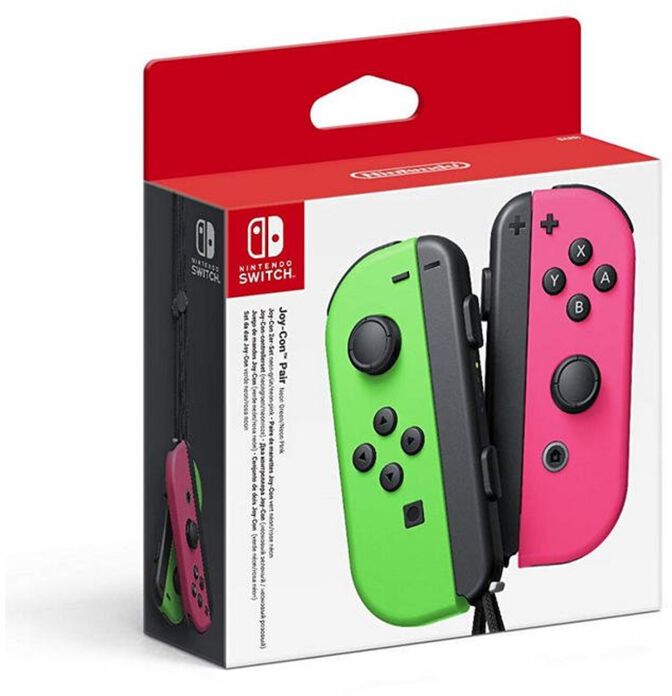 Mando Nintendo Joy-Con (set Izq/Der) Verde Ne&oacute;n / Rosa Ne&oacute;n image number 1