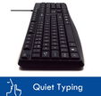 Teclado Ewent Business USB Quiet Typing PT Negro image number null