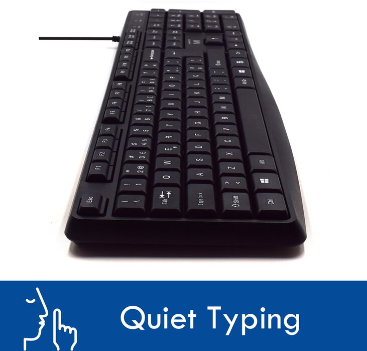 Teclado Ewent Business USB Quiet Typing PT Negro image number 2