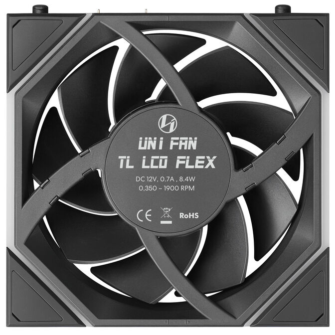 Ventilador Lian Li UNI FAN TL120 LCD FLEX Wireless Negro 120mm (Pack 3) image number 7