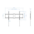 Soporte de Pared Tooq 43" a 90" Max.70Kg image number null