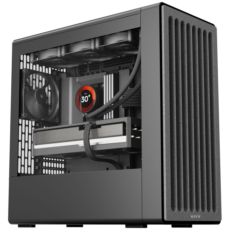 Caja ATX HAVN BF 360 Flow Negro image number 2
