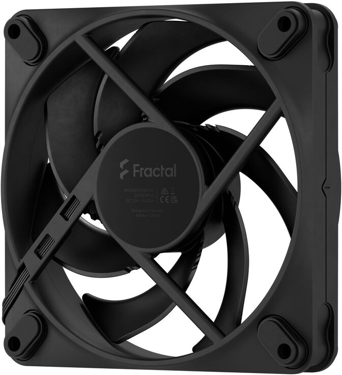 Ventilador Fractal Design Momentum 12 120mm 2200RPM 4 Pinos PWM Negro image number 5