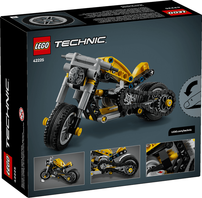 LEGO Technic: Moto Amarilla, 151 Piezas (42225) image number 1