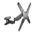 Soporte de Pared Tooq Tilt e GiRat&oacute;nrio 3 Pivots 23" a 55" Max. 30kg Negro image number null