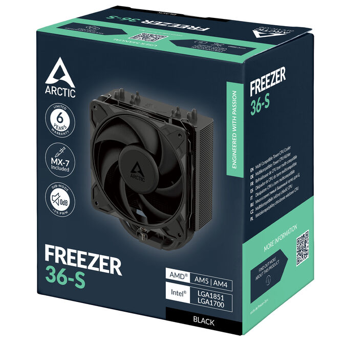 Cooler CPU Arctic Freezer 36-S Black - 120mm image number 6