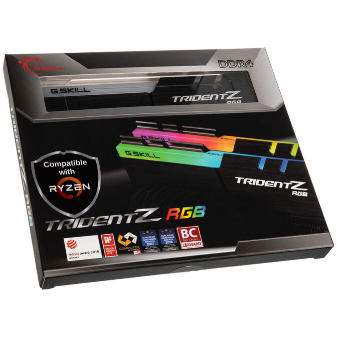 G.Skill Kit 32GB (2 x 16GB) DDR4 3200MHz Trident Z RGB CL16 image number 6