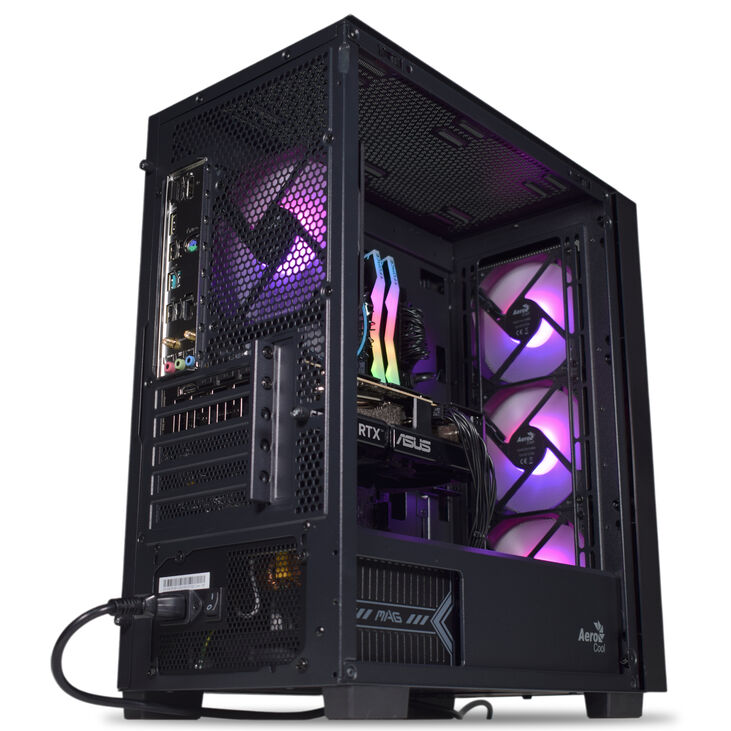 Ordenador AURA Gamer-PC Powered by ASUS Intel i5 14400F 32GB DDR5 1TB RTX 5060 Ti 16GB WiFi W11 image number 3